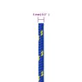 vidaXL Lodné lano modré 3 mm 50 m polypropylén