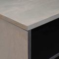 vidaXL TV skrinka Sivá 80 x 33 x 46 cm Masívne mango drevo