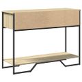 vidaXL Konzolový stolík dub sonoma 100x35x74,5 cm kompozitné drevo