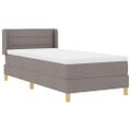 vidaXL Posteľ s pružinovým rámom Sivohnedá 200 x 80 cm látka