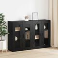 vidaXL Závesné skrinky 2 ks Čierny dub 69,5 x 34 x 90 cm