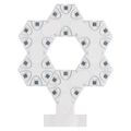 GoSmart LED stolná lampa Hexagon biela, 6 častí, RGBIC stmievateľná, WiFi