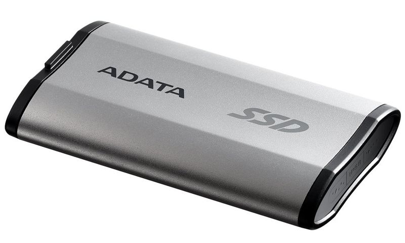 ADATA SD810 500GB SSD / Externí / USB 3.2 Type-C / 2000MB/s Read/Write / stříbrně-šedý SSD disk, externí, 500GB, USB-C 3.2 Gen2x2, stříbrno-šedý
