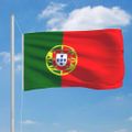 vidaXL Portugalská vlajka a stĺp 6,2 m hliníkový