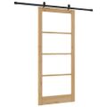 vidaXL Posuvné dvere ORKDAL 93 x 211 cm Prírodná a čierna