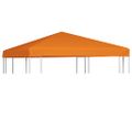 vidaXL Strieška na altánok 310 g/m², 3x3 m, oranžová