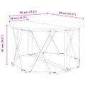 vidaXL Konferenčný stolík Dymová dub 80 x 80 x 42 cm