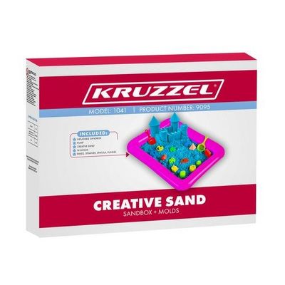 Magický kinetický tekutý písek 2kg, formičky, pískoviště Kruzzel 00022712 Magický kinetický tekutý piesok 2kg, formičky, pieskovisko Kruzzel 00022712