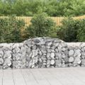 vidaXL Oblúkové gabionové koše 20ks 300x50x80/100cm pozinkované železo