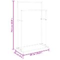 vidaXL Voľne stojaci stojan na uteráky zlatý 48x24x78,5 cm železo