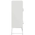vidaXL Vysoká skrinka biela 68x39x111,5 oceľ