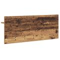 vidaXL Vešiak na stenu Nástenná montáž Staré drevo 100 x 40 x 12 cm