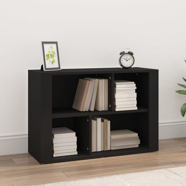 vidaXL Komoda čierna 80x30x54 cm spracované drevo