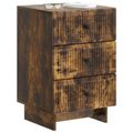vidaXL Nočný stolík Dymový dub 43 x 41 x 66,5 cm Kompozitné drevo