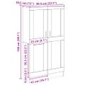 vidaXL Knižnica dub artisan 82,5x30,5x150 cm kompozitné drevo