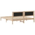vidaXL Rám postele Tmavo šedá 180 x 200 cm Masívne borovicové drevo