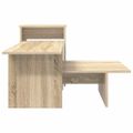 vidaXL Konzolový stôl Sonoma dub 91,5 x 35 x 38,5 cm Kompozitné drevo