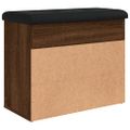 vidaXL Lavička na topánky hnedý dub 82x32x50 cm kompozitné drevo