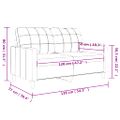 vidaXL 2-miestna pohovka vínovo-červená 120 cm látka