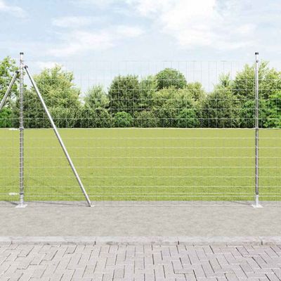 vidaXL Zvarené drôtené pletivo s betónovým základom 10 x 1,5 m (Š x V)