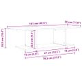 vidaXL Zostava TV skriniek 103 x 30 x 26,5 cm Hnedá Kompozitné drevo