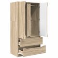vidaXL Šatná skriňa Sonoma dub 79,5 x 49 x 156 cm Konštruované drevo