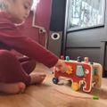 Montessori drevený edukačný slon zatĺkačka Kruzzel 20349 Montessori drevený edukačný slon zatloukačka Kruzzel 20349