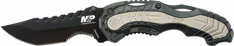 Smith and Wesson SWMP6BS M&P M.A.G.I.C. vreckový nôž s asistenciou 8,6 cm, čierna, šedá, hliník, gum