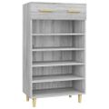 vidaXL Botník sivý dub sonoma 60x35x105 cm spracované drevo