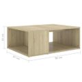 vidaXL Konferenčný stolík, dub sonoma 90x67x33 cm, kompozitné drevo