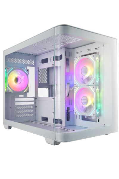 FSP S380-WA/Micro ATX/Transpar./Biela