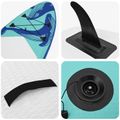 vidaXL Inflatovateľná paddle board HYDROS 305 x 76 x 15 cm Tyrkysová