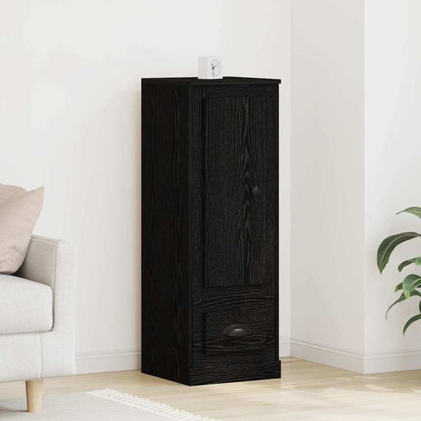 vidaXL Highboard Čierny dub 36 x 35.5 x 103.5 cm Kompozitné drevo