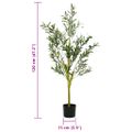 vidaXL Umelý olivovník 450 listov 120 cm zelený