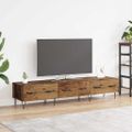 vidaXL TV skrinka 150 x 36 x 30 cm Staré drevo Kompozitné drevo