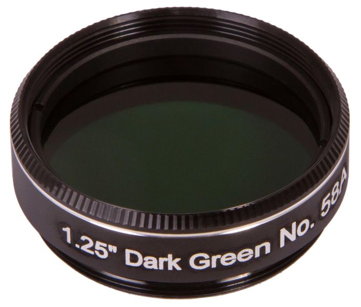 Filter Explore Scientific tmavozelený N58A 1,25"