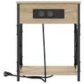 vidaXL Nočný stolík Sonoma dub 41 x 31 x 51 cm Kompozitné drevo