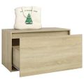 vidaXL Lavica do chodby 80x40x45 cm, dub sonoma, kompozitné drevo