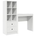 vidaXL Stôl Biela 125,5 x 40 x 127 cm 2 ks