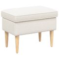 vidaXL Taburetka Krémová 55 x 35 x 41 cm Bouclé