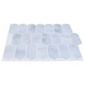 vidaXL Dlaždica s perím 10 ks Svetlomodrá 30 x 30 cm Polyuretán a PET