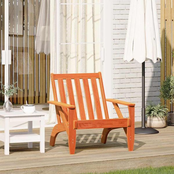 vidaXL záhradná stolička Adirondack vosk hnedá masívna borovica