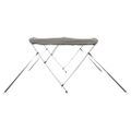 vidaXL Strieška Bimini s 3 oblúkmi a sieť. stenami 183x(170-182)x137cm