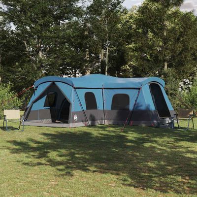 vidaXL Stan pre 16 osôb so strechou Modrá 680 x 510 x 210 cm