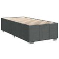 vidaXL Posteľný rám boxsping s matracom tmavosivý 80x200 cm látka