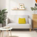 vidaXL Poduška na chrbát Žltá 45 x 20 x 35 cm Kordúrová tkanina