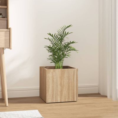 vidaXL Kvetináč vo farbe dubu sonoma 40x40x40 cm spracované drevo