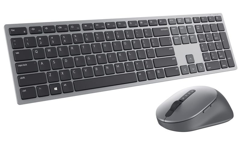 DELL KM7321W bezdrátová klávesnice a myš HU/ maďarská Set klávesnice a myši, bezdrátový, madarské rozložení, šedo-cerný