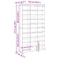 vidaXL Skrinka na CD, biela 102x23x177,5 cm, kompozitné drevo