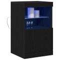 vidaXL LED komoda Čierny dub 41 x 37 x 67 cm Kompozitné drevo